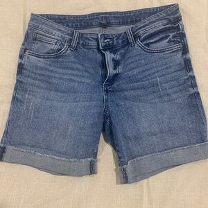 Denim Cuffed Shorts